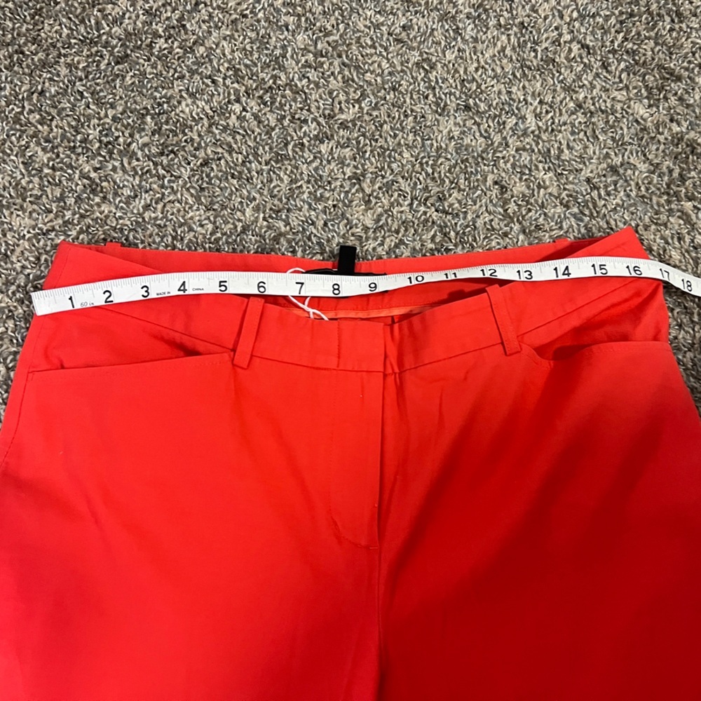 BCBGMaxAzria Monica Festival Ready Orange Straight Leg Pants - Picture 8 of 11